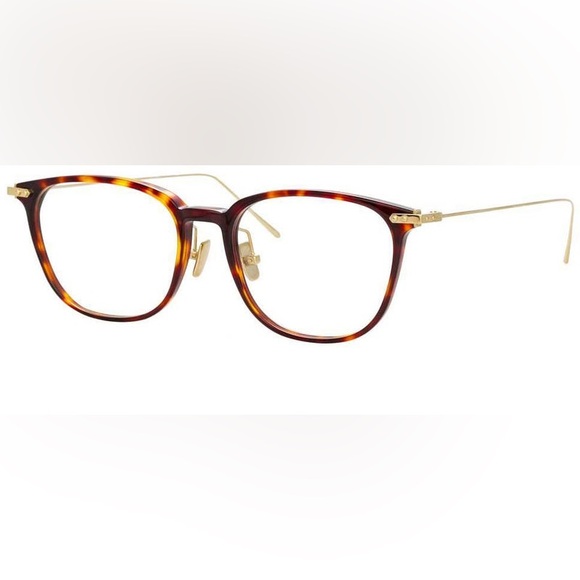 Linda Farrow Linear Wright RectangularOptical Glasses Tortoiseshell LF07 C3 OPT
